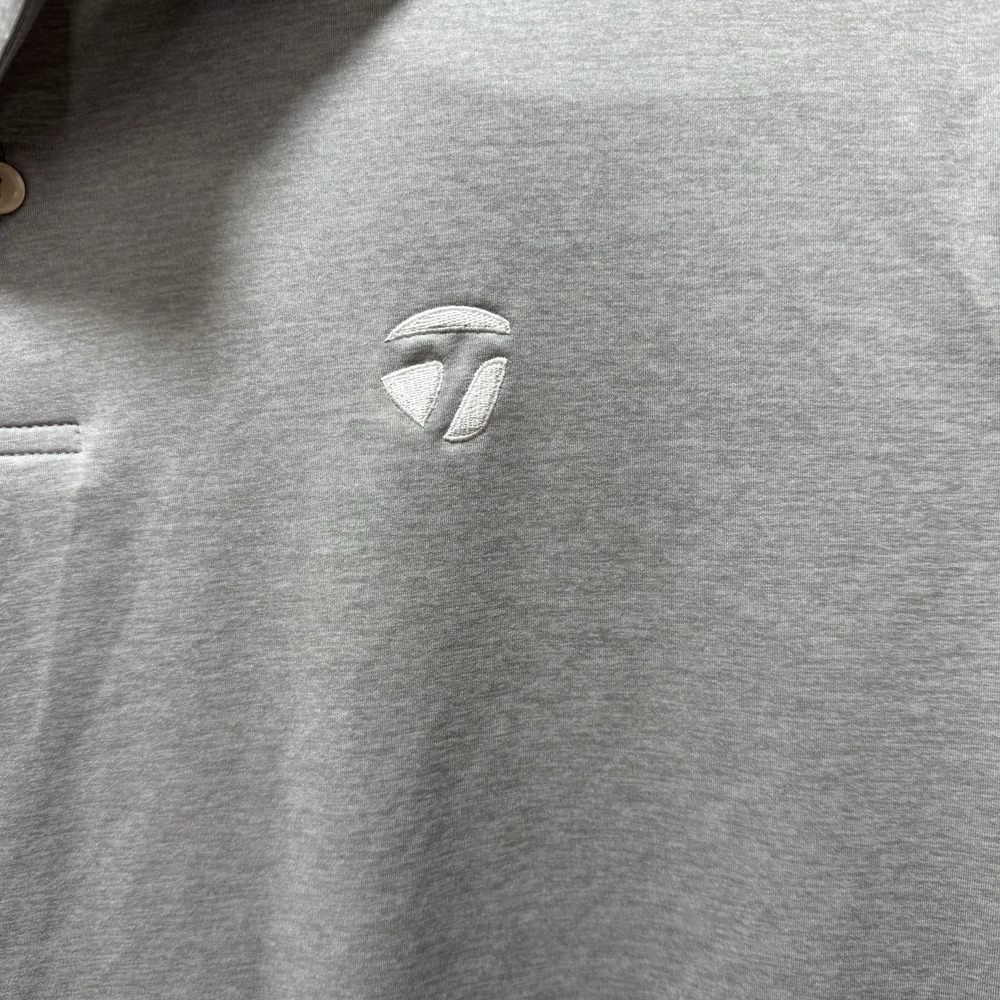 Taylor Made Designed By Peter Millar Polo Shirt Men's Size XL Gray‎ - Picture 2 of 6